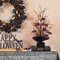 Set of 2 21"H Lighted Halloween Candy Corn Berries Table Tree